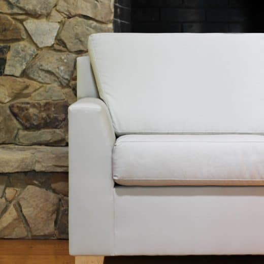 low-arm organic sofa