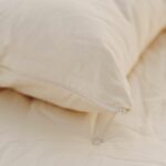 Organic Cotton Pillow Cover - Closeup Showing Zipper